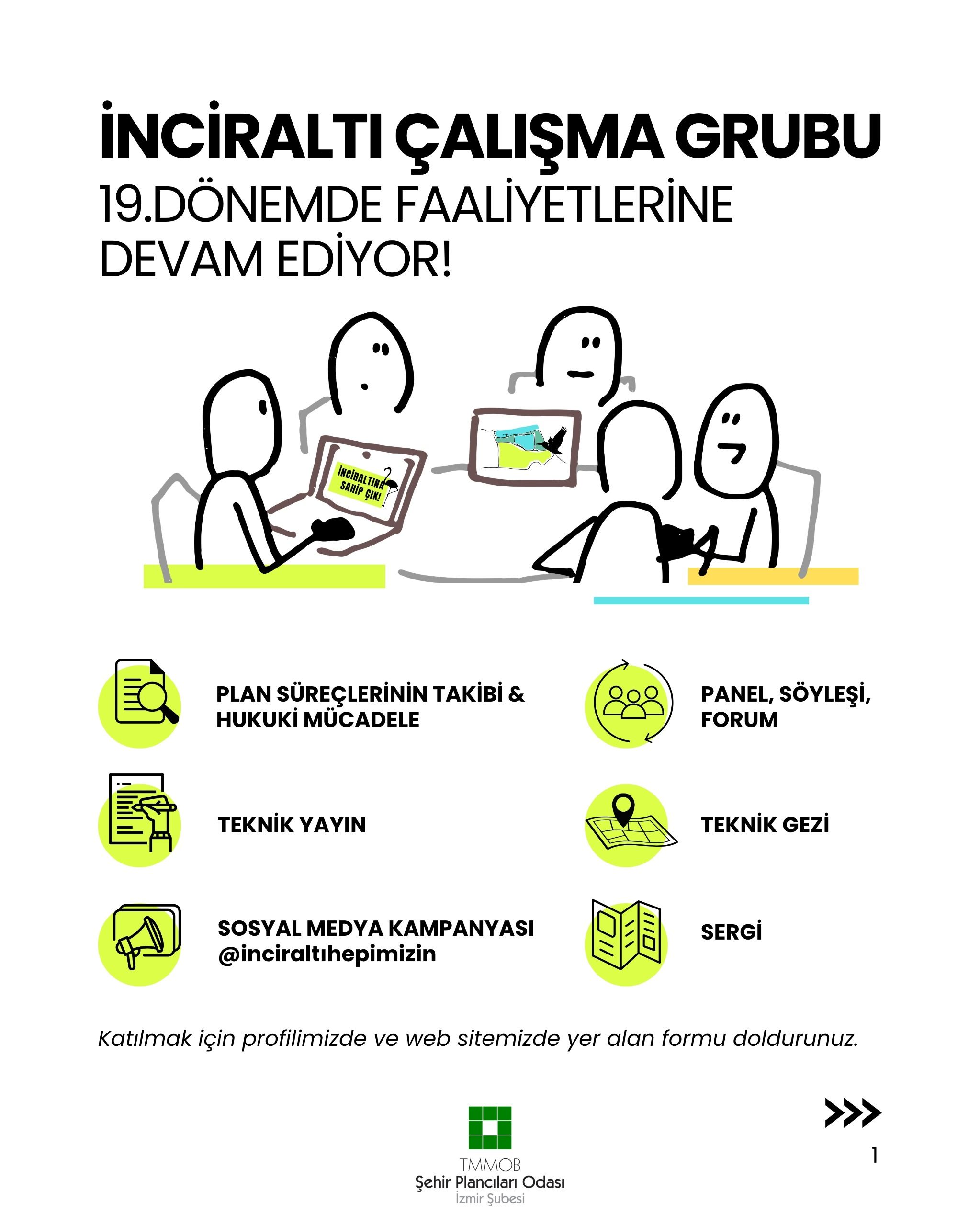 İNCİRALTI ÇALIŞMA GRUBU 19.DÖNEMDE FAALİYETLERİNE DEVAM EDİYOR!