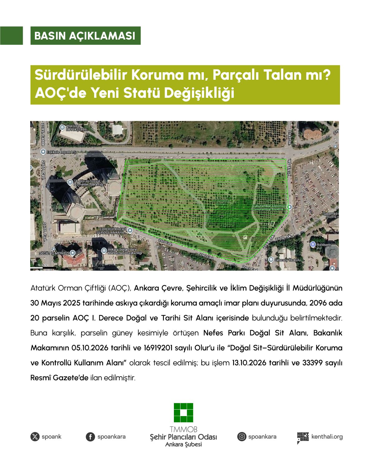 Sürdürülebilir Koruma mı, Parçalı Talan mı? AOÇ'de Yeni Statü Değişikliği