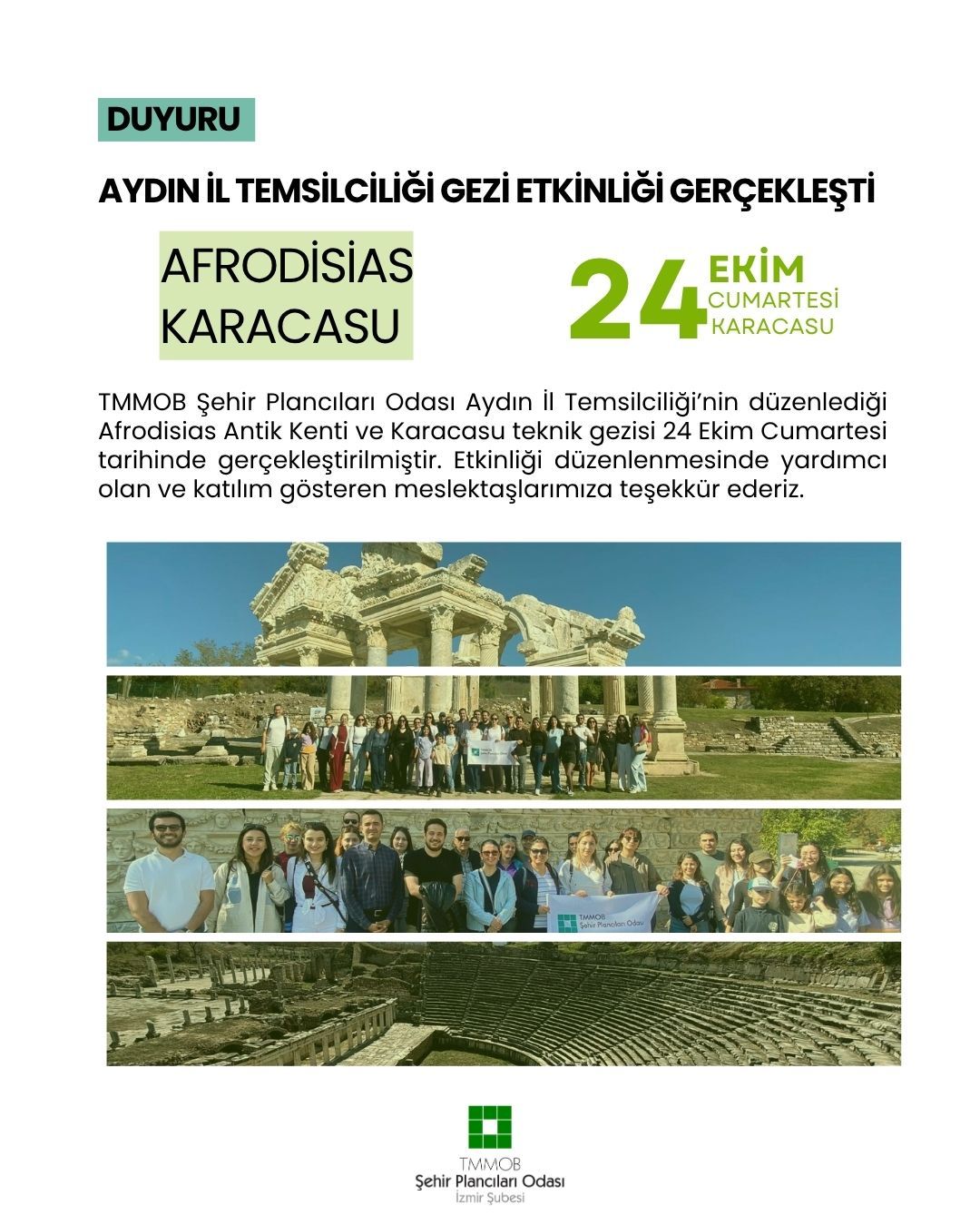 AYDIN İL TEMSİLCİLİĞİ GEZİ ETKİNLİĞİ GERÇEKLEŞTİ