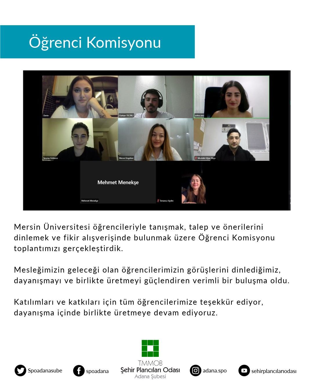 ÖĞRENCİ KOMİSYONU