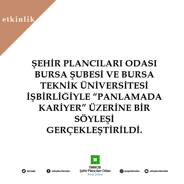 PLANLAMADA KARİYER ÜZERİNE BİR SÖYLEŞİ