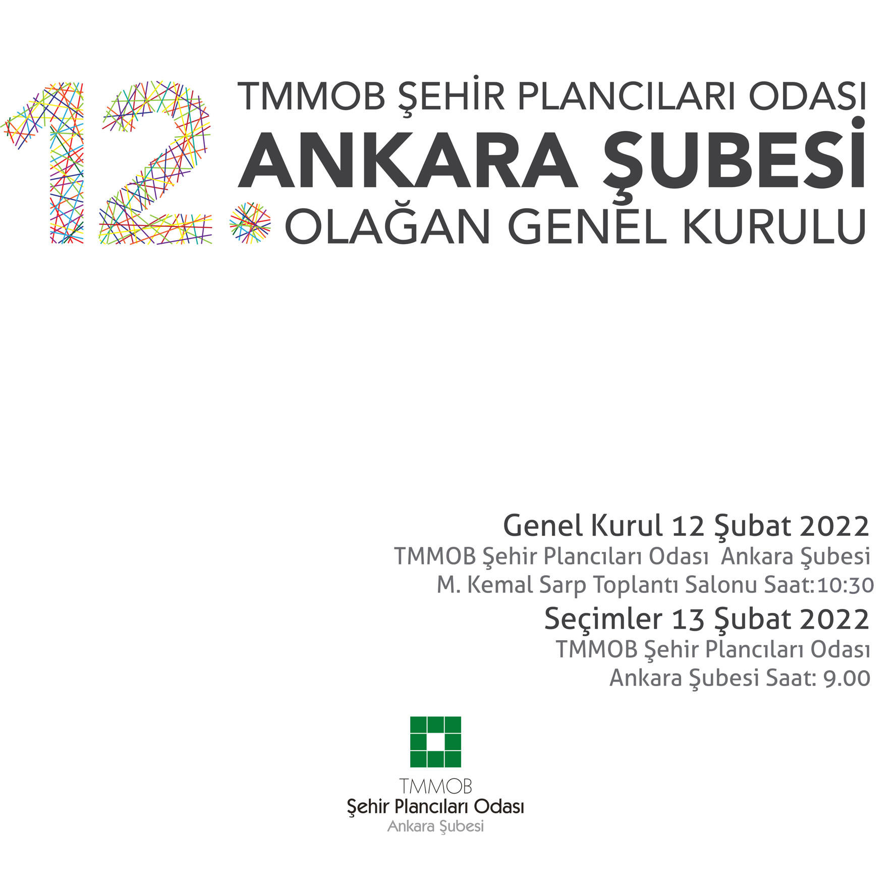 ŞUBEMİZ 12. OLAĞAN GENEL KURULU