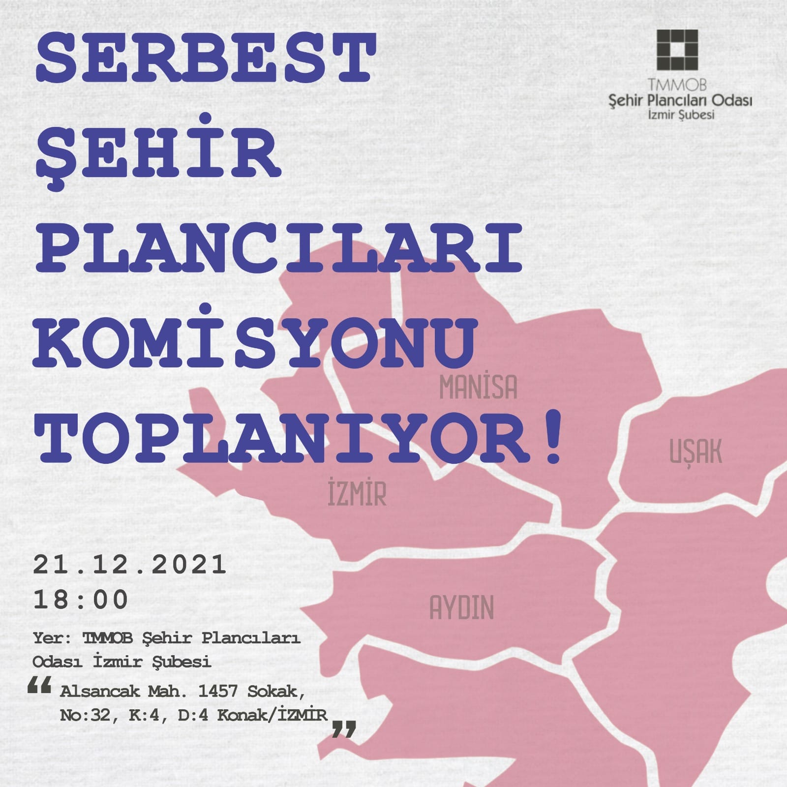 SERBEST ŞEHİR PLANCILARI KOMİSYONU TOPLANIYOR!