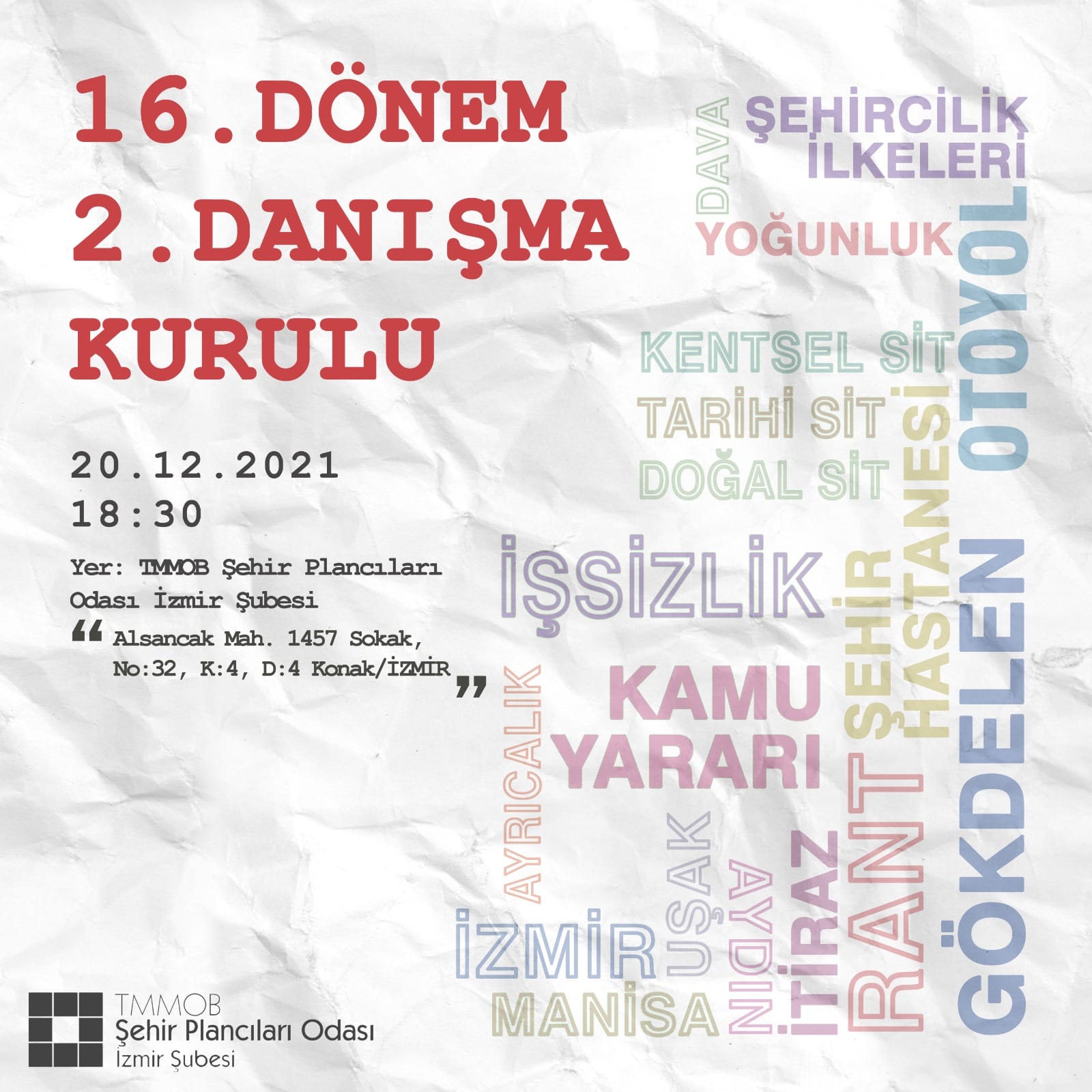 ÇAĞRI: DANIŞMA KURULU TOPLANTISI