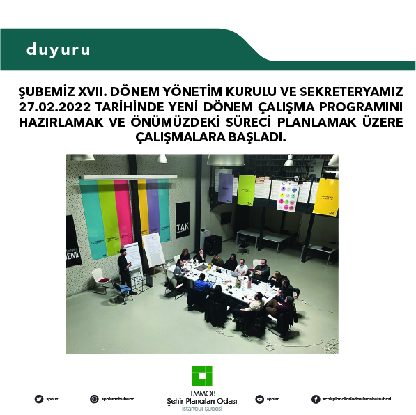 XVII. DÖNEM YÖNETİM KURULU VE SEKRETERYA, YENİ DÖNEM ÇALIŞMA PROGRAMINI VE SÜRECİ PLANLAMAK ÜZERE ÇALIŞMALARA BAŞLADI