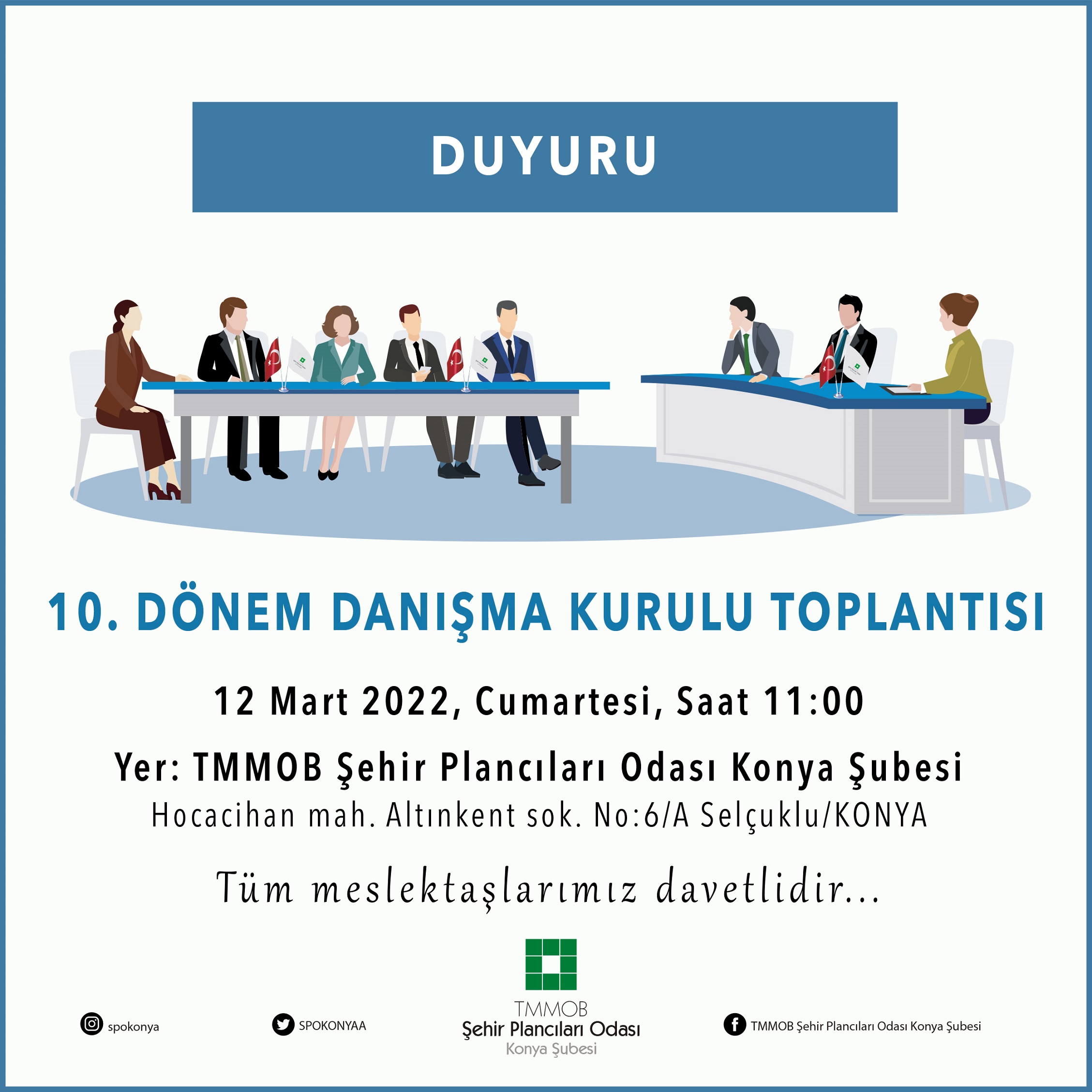 ŞUBEMİZ X. ÇALIŞMA DÖNEMİ DANIŞMA KURULU TOPLANTISI