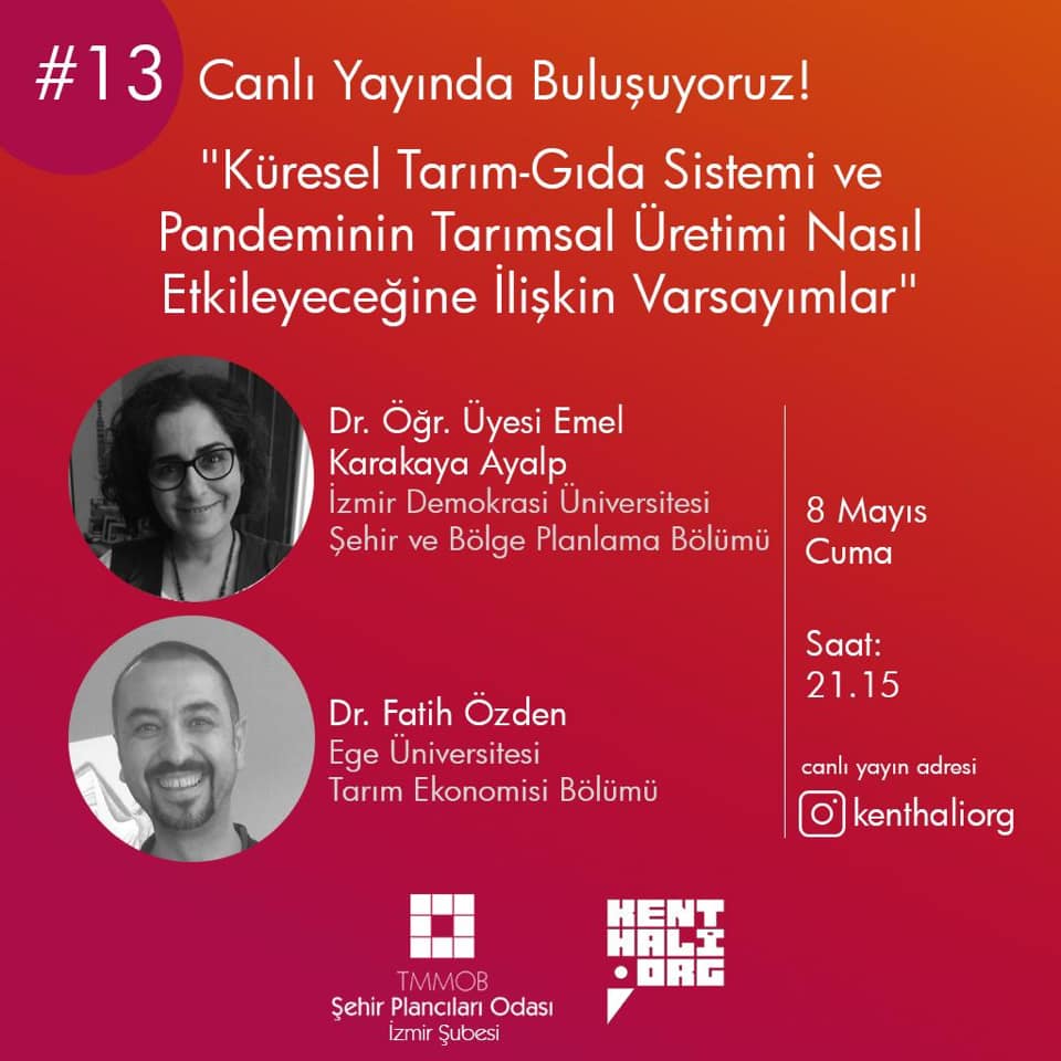 KÜRESEL TARIM-GIDA SİSTEMİ VE PANDEMİNİN TARIMSAL ÜRETİMİ NASIL ETKİLEYECEĞİNE İLİŞKİN VARSAYIMLAR