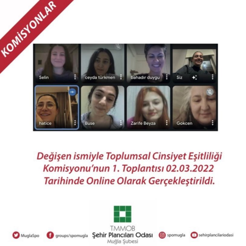TOPLUMSAL CİNSİYET EŞİTLİĞİ KOMİSYONU 1. TOPLANTISI