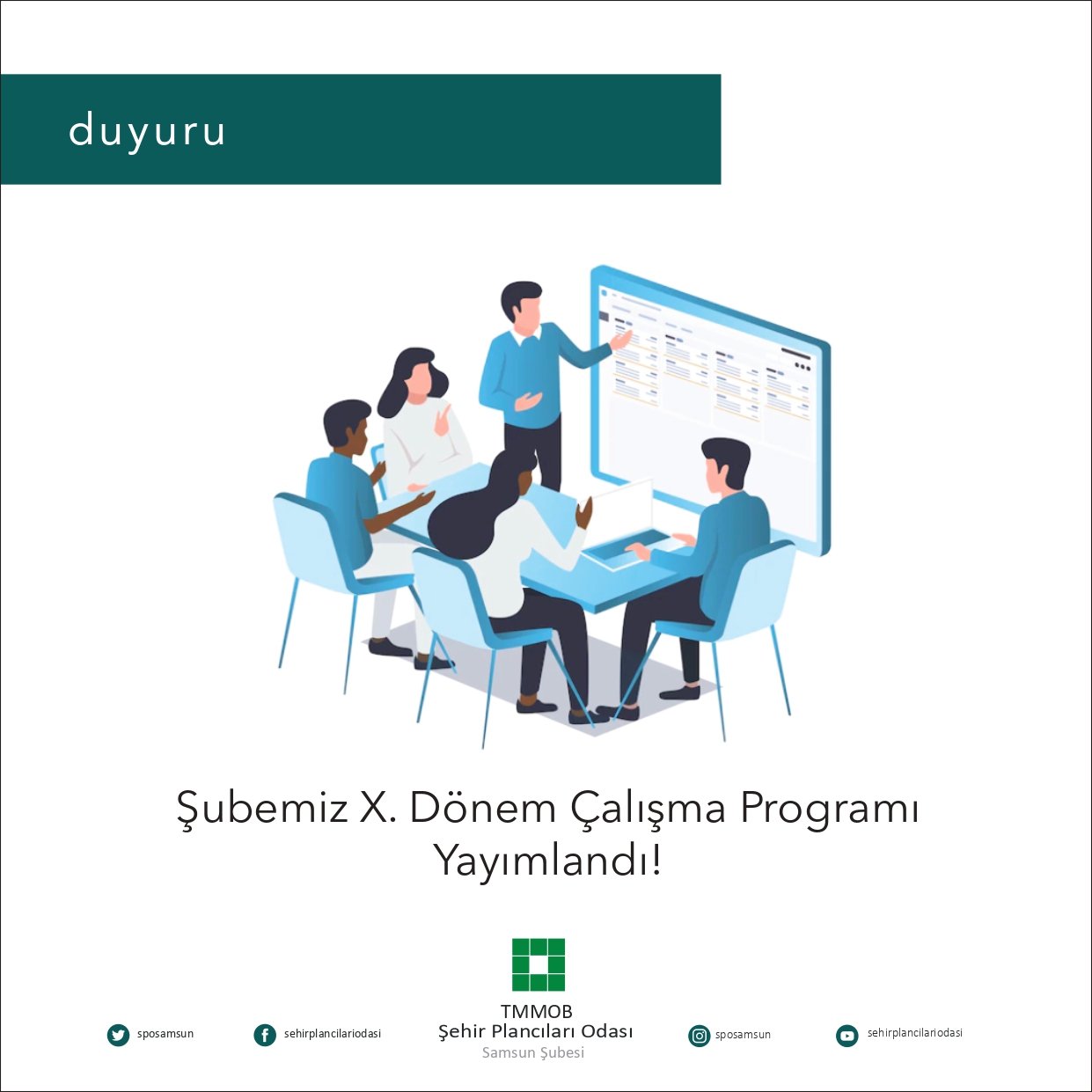 ŞUBEMİZ X. DÖNEM ÇALIŞMA PROGRAMI YAYIMLANDI!