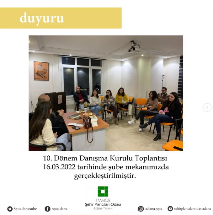 ŞUBEMİZDE 10. DÖNEM DANIŞMA KURULU TOPLANTISI GERÇEKLEŞMİŞTİR