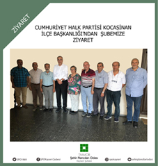 CHP KOCASİNAN İLÇE BAŞKANLIĞINDAN TMMOB ŞEHİR PLANCILARI KAYSERİ ŞUBE ZİYARETİ