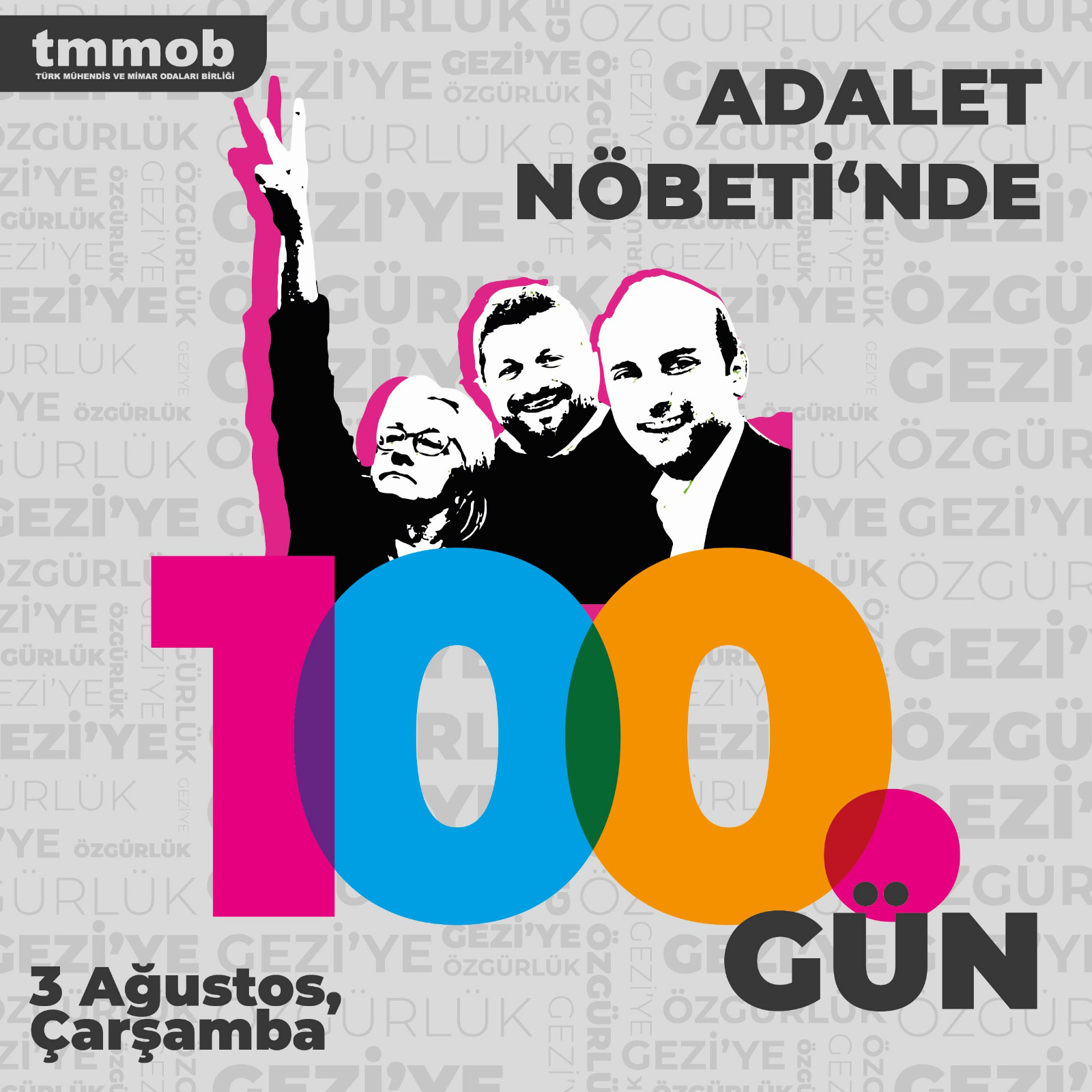 ADALET NÖBETİ`NDE 100.GÜN