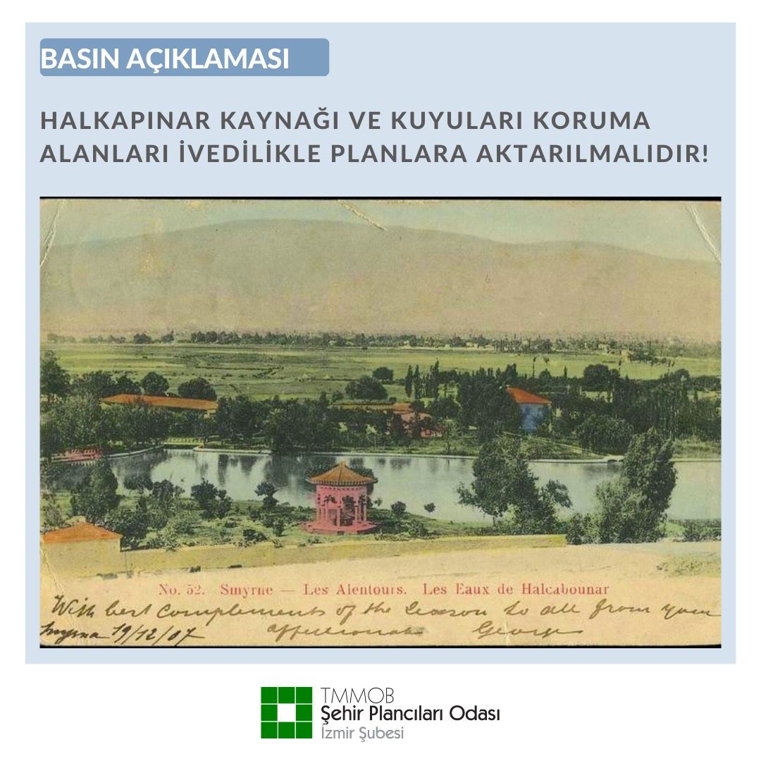 HALKAPINAR KAYNAĞI VE KUYULARI KORUMA ALANLARI İVEDİLİKLE PLANLARA AKTARILMALIDIR!