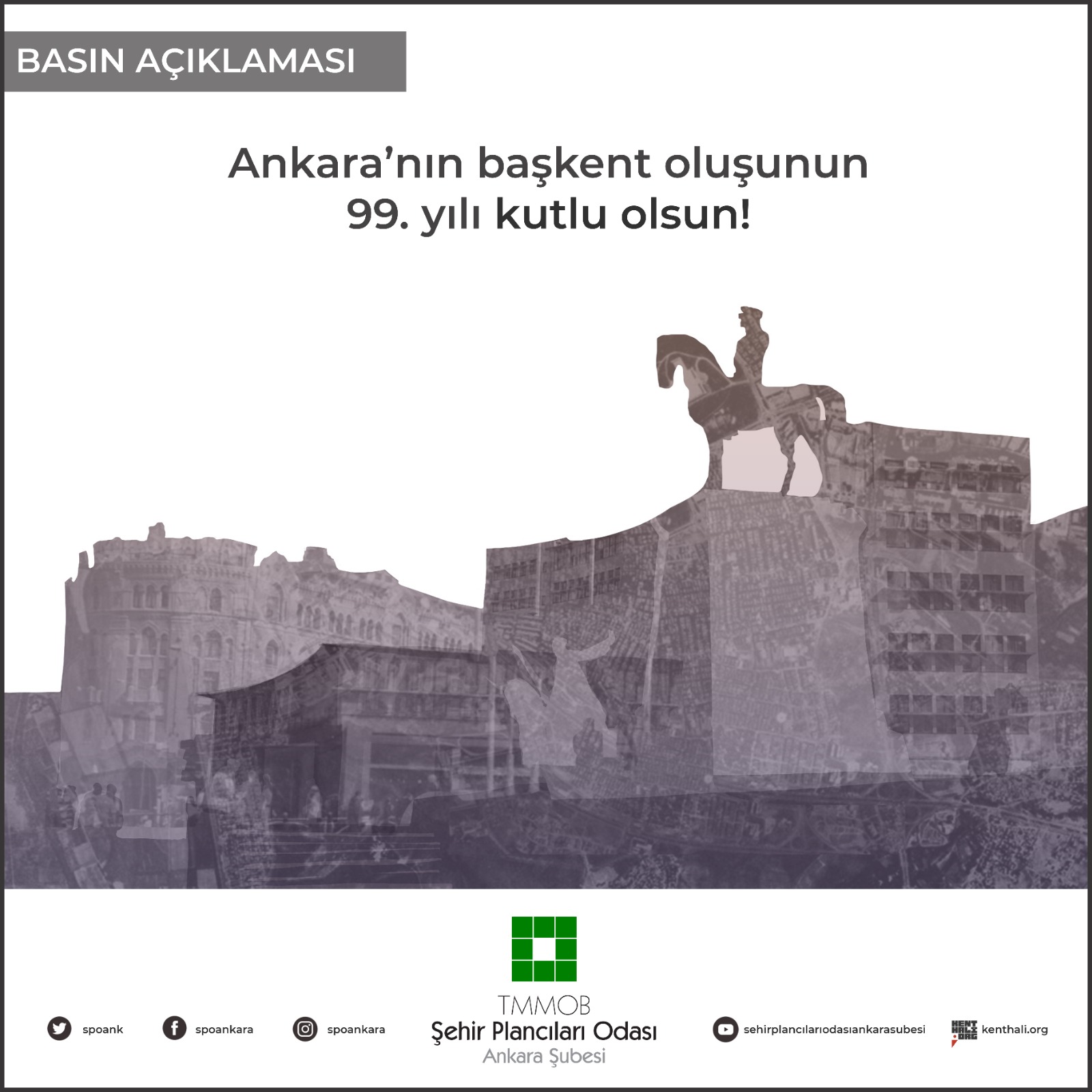 ANKARA`NIN BAŞKENT OLUŞUNUN 99. YILI KUTLU OLSUN