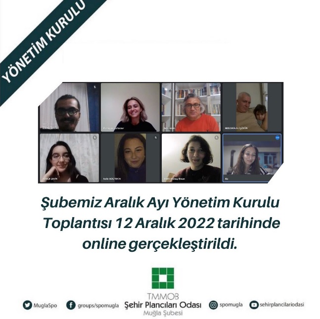 ARALIK AYI YÖNETİM KURULU TOPLANTISI