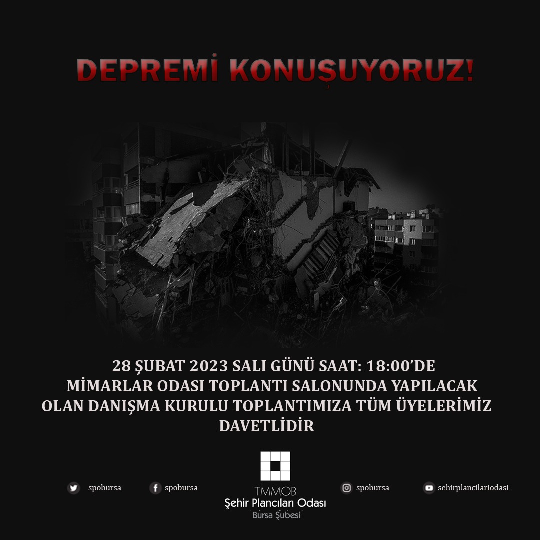 DEPREMİ KONUŞUYORUZ!