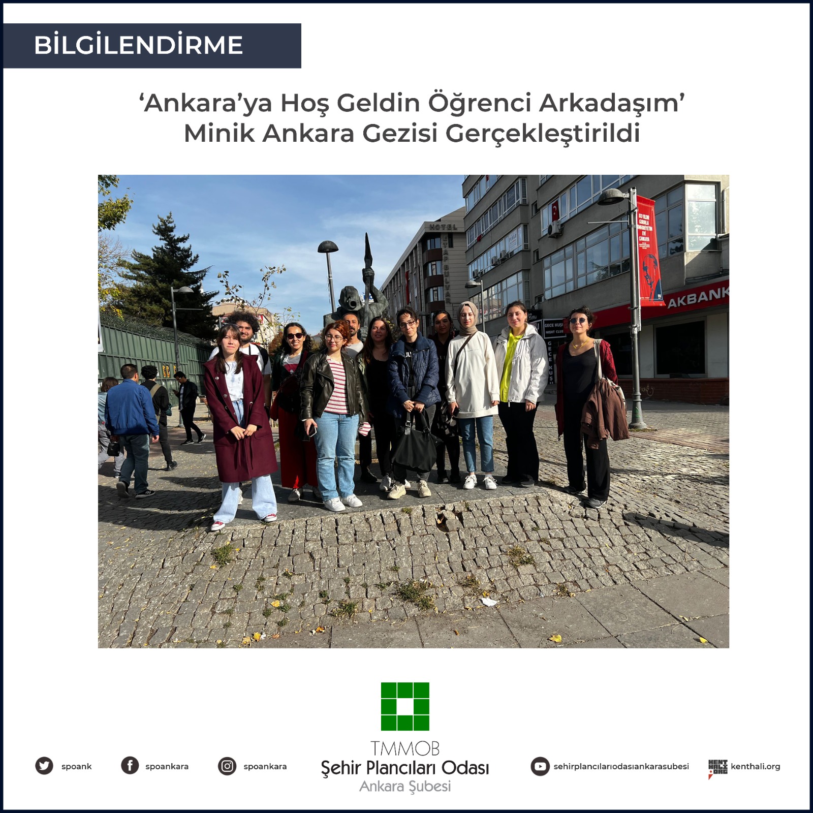 `ANKARA'YA HOŞ GELDİN ÖĞRENCİ ARKADAŞIM GEZİSİ` MİNİK ANKARA GEZİSİ GERÇEKLEŞTİRİLDİ
