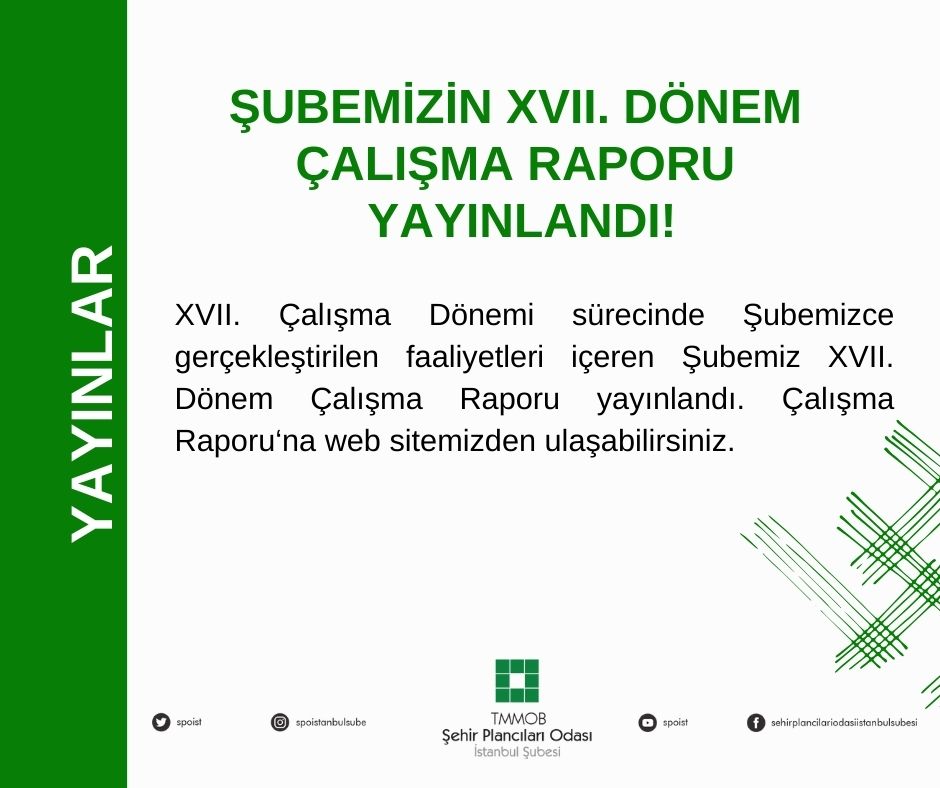 ŞUBEMİZ XVII. DÖNEM ÇALIŞMA RAPORU YAYINLANDI!