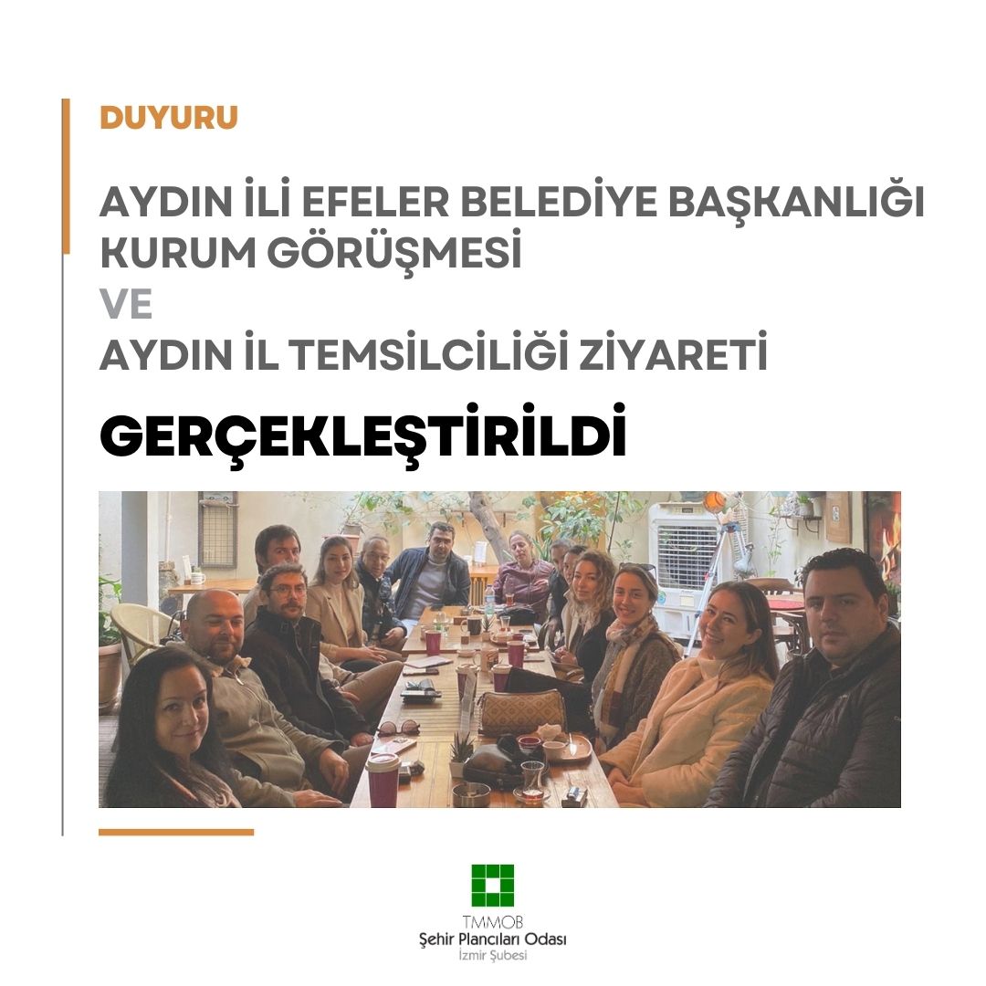 AYDIN İLİ EFELER BELEDİYE BAŞKANLIĞI KURUM GÖRÜŞMESİ VE AYDIN İL TEMSİLCİLİĞİ ZİYARETİ GERÇEKLEŞTİRİLDİ