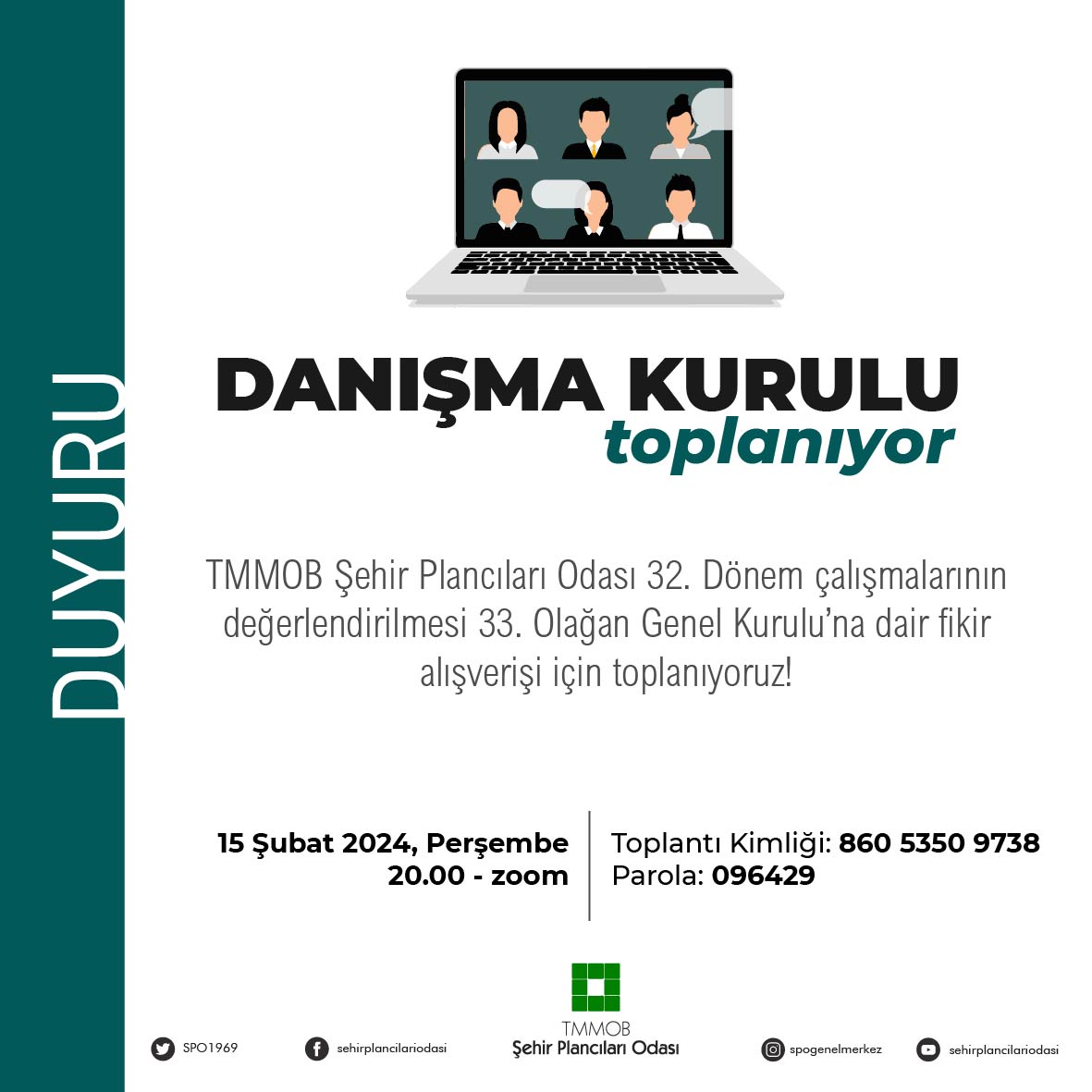 DANIŞMA KURULU DUYURUSU VE ANKET FORMU