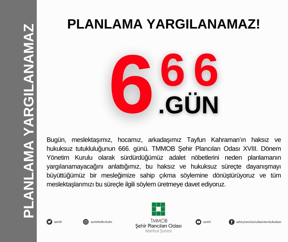 PLANLAMA YARGILANAMAZ!