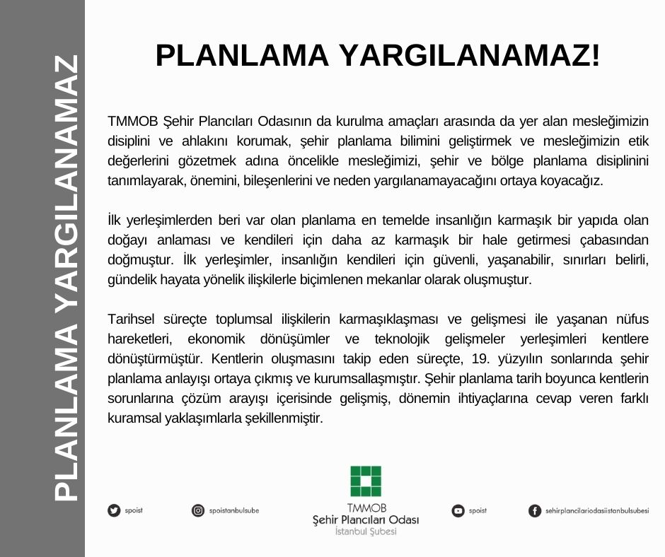 PLANLAMA YARGILANAMAZ!
