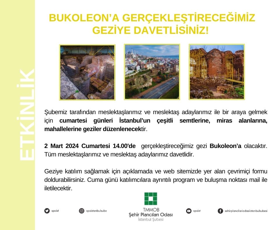 BUKOLEON'A GERÇEKLEŞTİRECEĞİMİZ GEZİYE DAVETLİSİNİZ!
