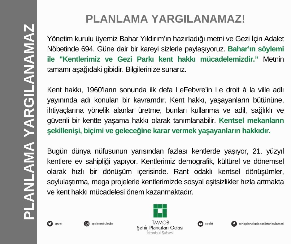 PLANLAMA YARGILANAMAZ!