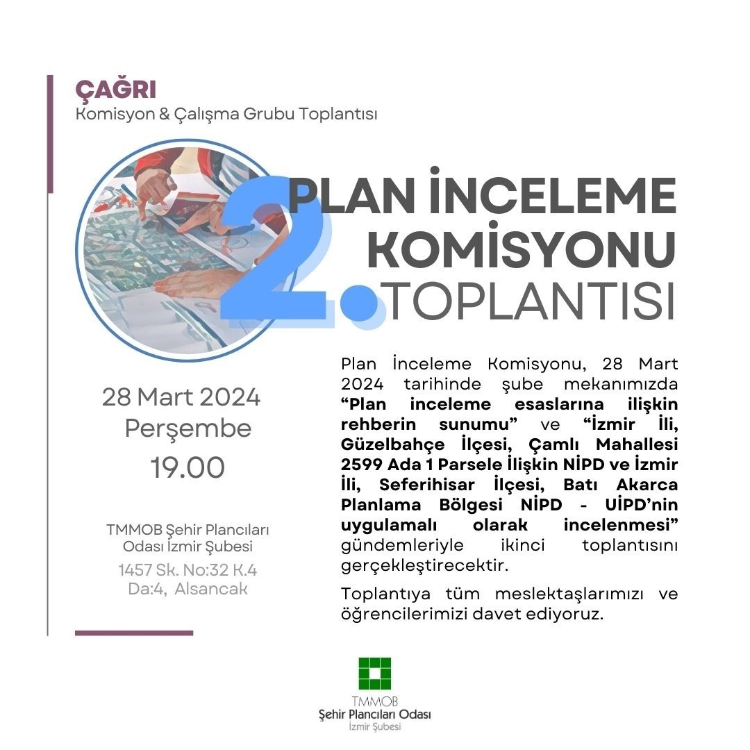PLAN İNCELEME KOMİSYONU 2. TOPLANTISI