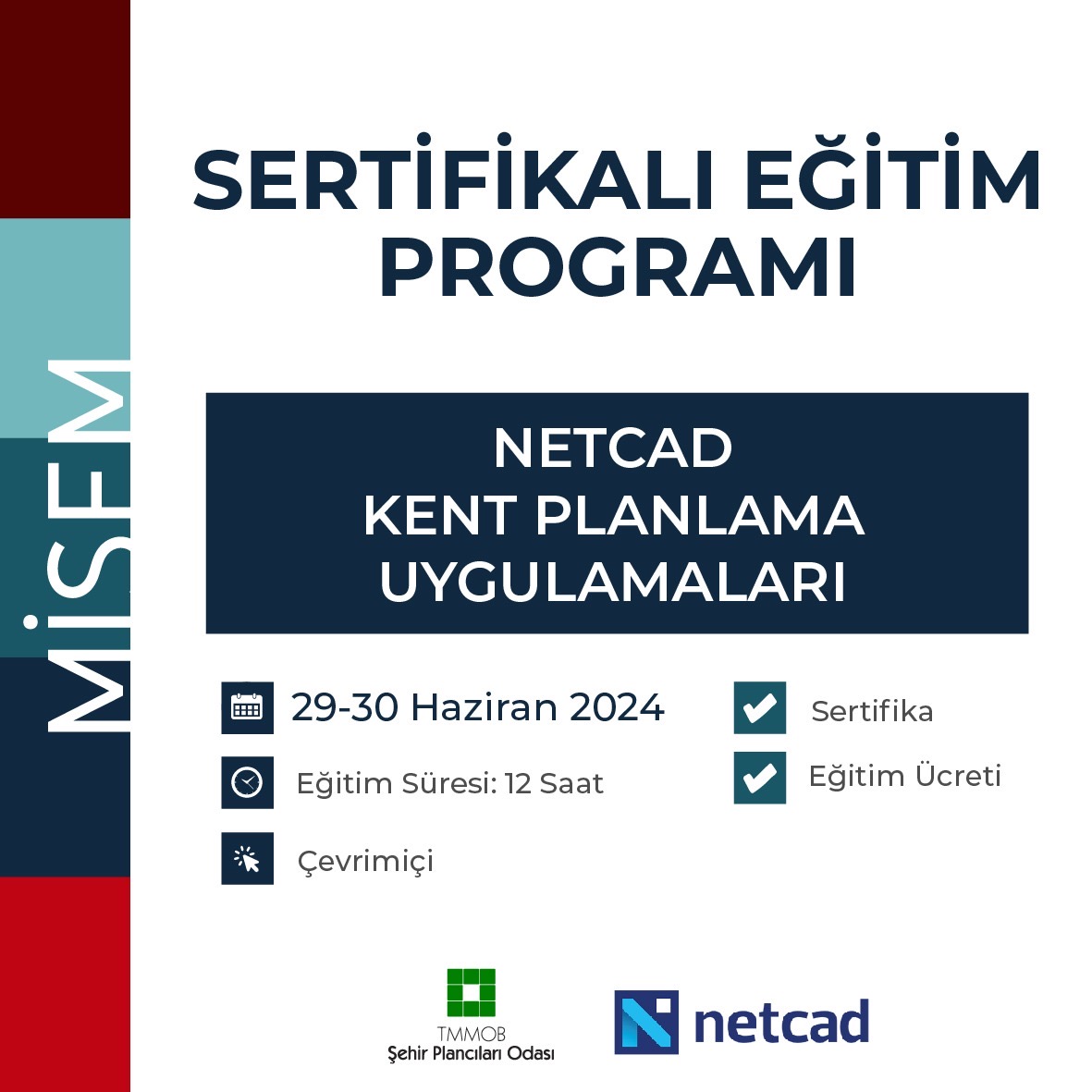 29-30 HAZİRAN  NETCAD EĞİTİMİ