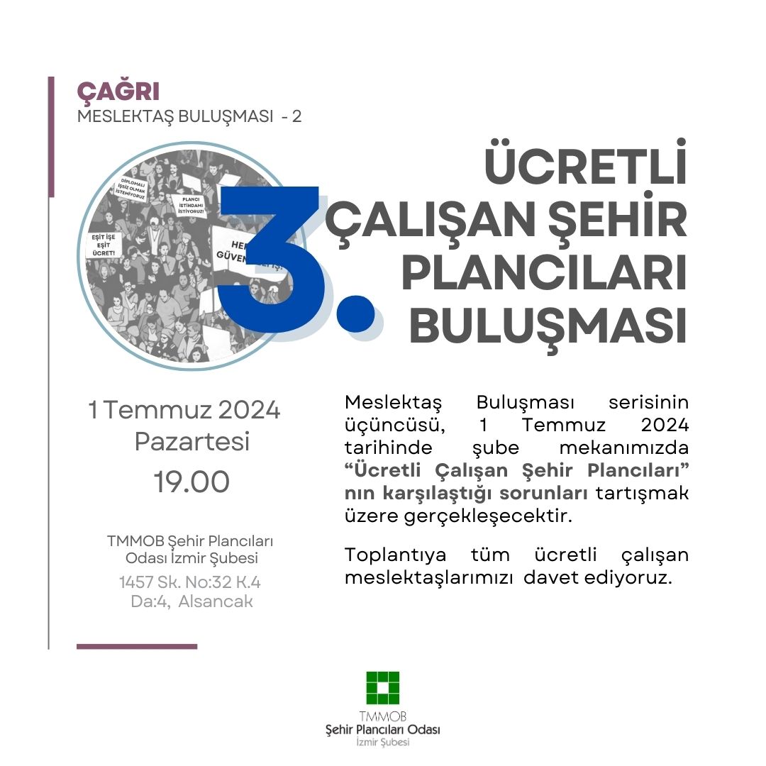 MESLEKTAŞ BULUŞMASI - 3

ÜCRETLİ ÇALIŞAN ŞEHİR PLANCILARI BULUŞMASI