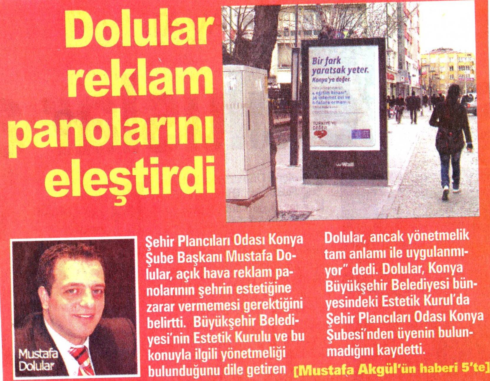 GÖRÜNTÜ KİRLİLİĞİNE NEDEN OLAN REKLAM PANOLARI İLE İLGİLİ  BASIN AÇIKLAMASI YAPTIK