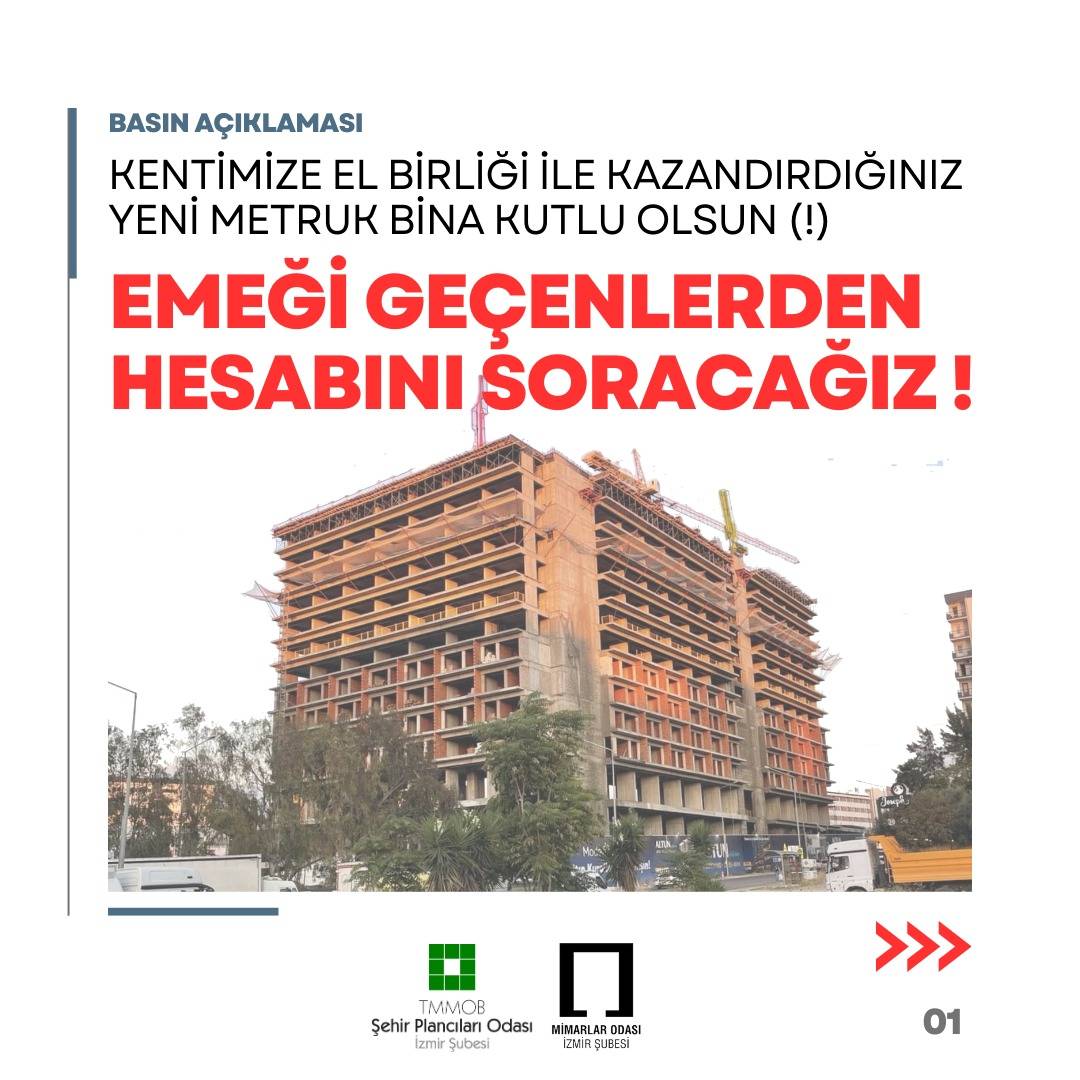 KENTİMİZE ELBİRLİĞİ İLE KAZANDIRDIĞINIZ YENİ METRUK BİNA KUTLU OLSUN (!) 
EMEĞİ GEÇENLERDEN HESABINI SORACAĞIZ!
