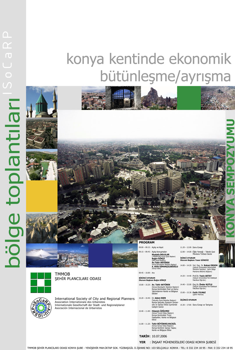 ISOCARP BÖLGE TOPLANTISI "KONYA SEMPOZYUMU" GERÇEKLEŞTİ
