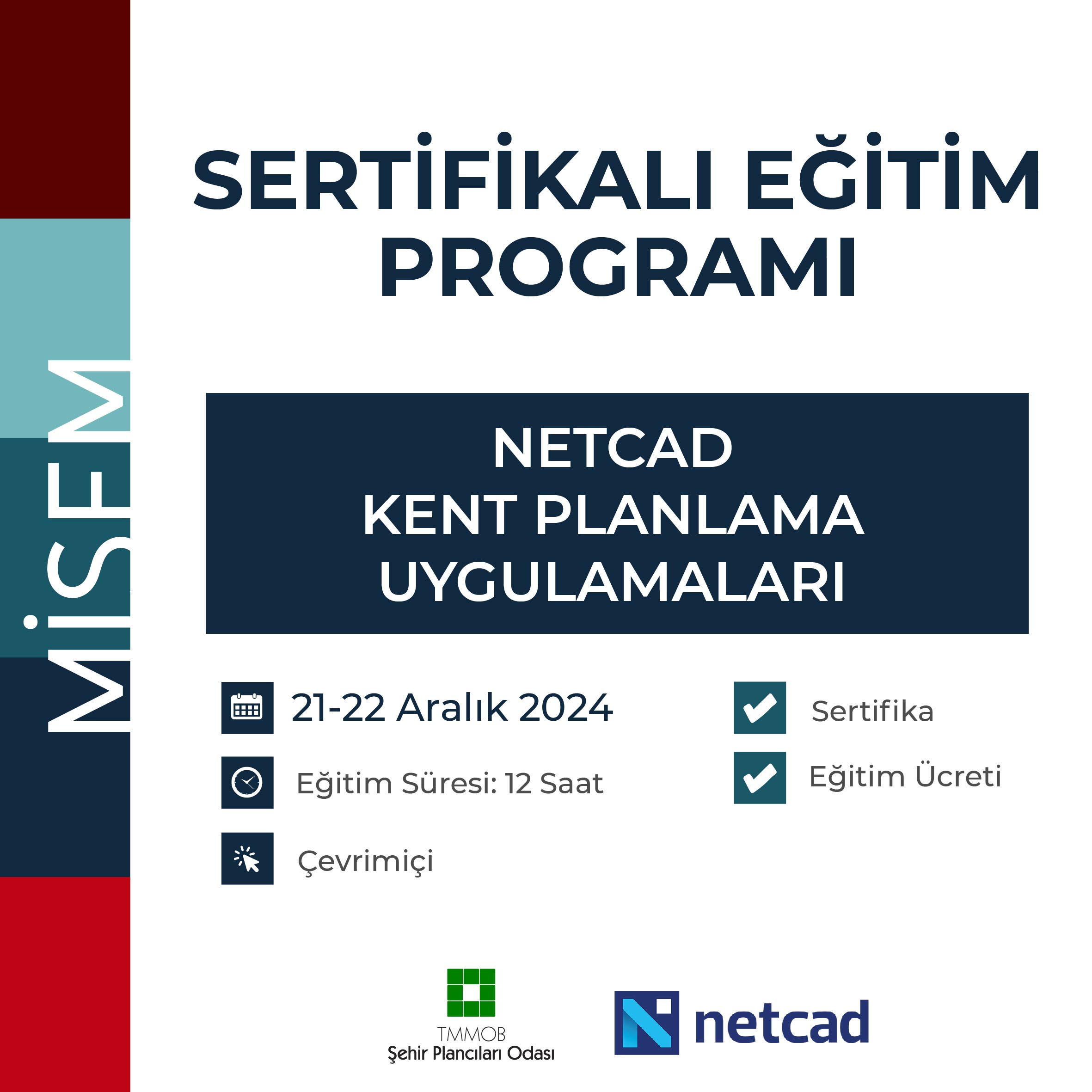 21-22 ARALIK NETCAD EĞİTİMİ