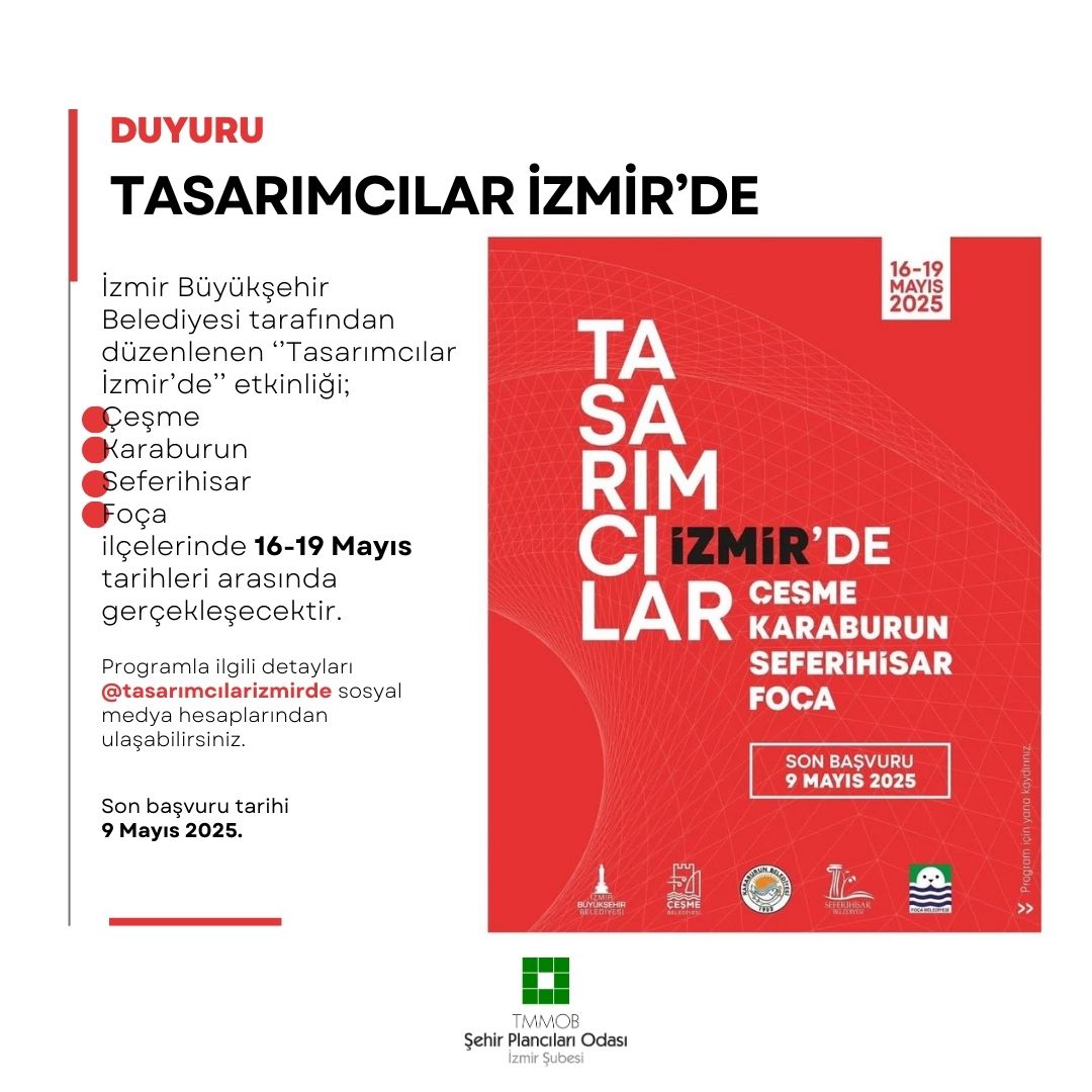 TASARIMCILAR İZMİR`DE