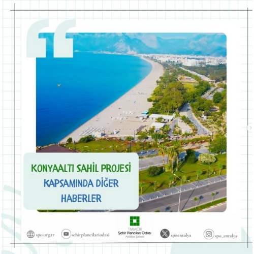 "KONYAALTI SAHİL PROJESİ" KAPSAMINDA DİĞER HABERLER