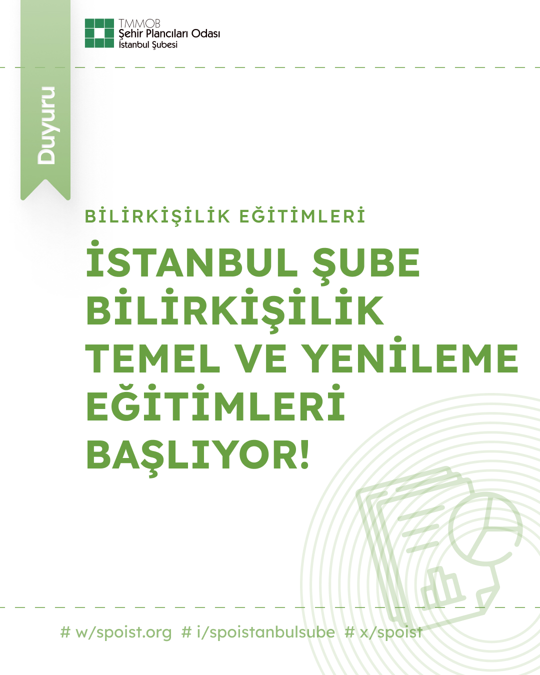 İSTANBUL ŞUBE BİLİRKİŞİLİK TEMEL VE YENİLEME EĞİTİMLERİ BAŞLIYOR!