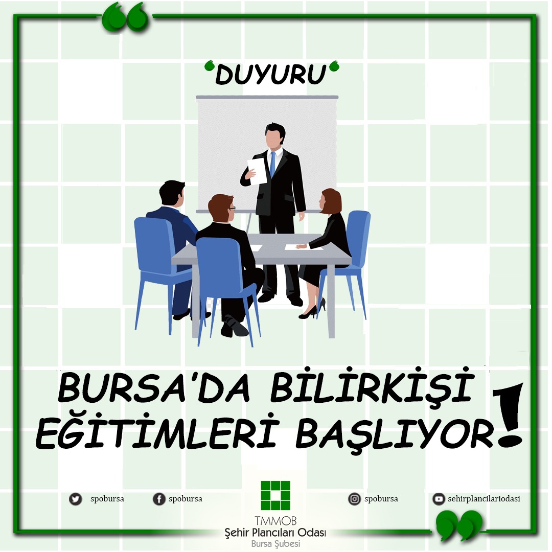 BURSA ŞUBE BİLİRKİŞİLİK TEMEL EĞİTİMLERİ BAŞLIYOR 