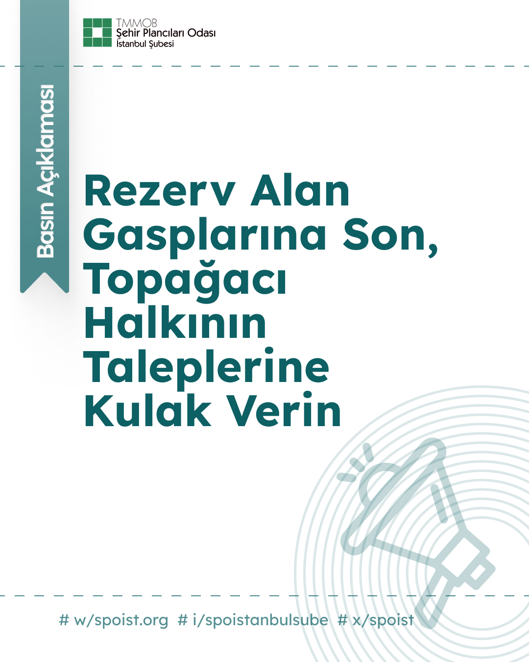 REZERV ALAN GASPLARINA SON, TOPAĞACI HALKININ TALEPLERİNE KULAK VERİN