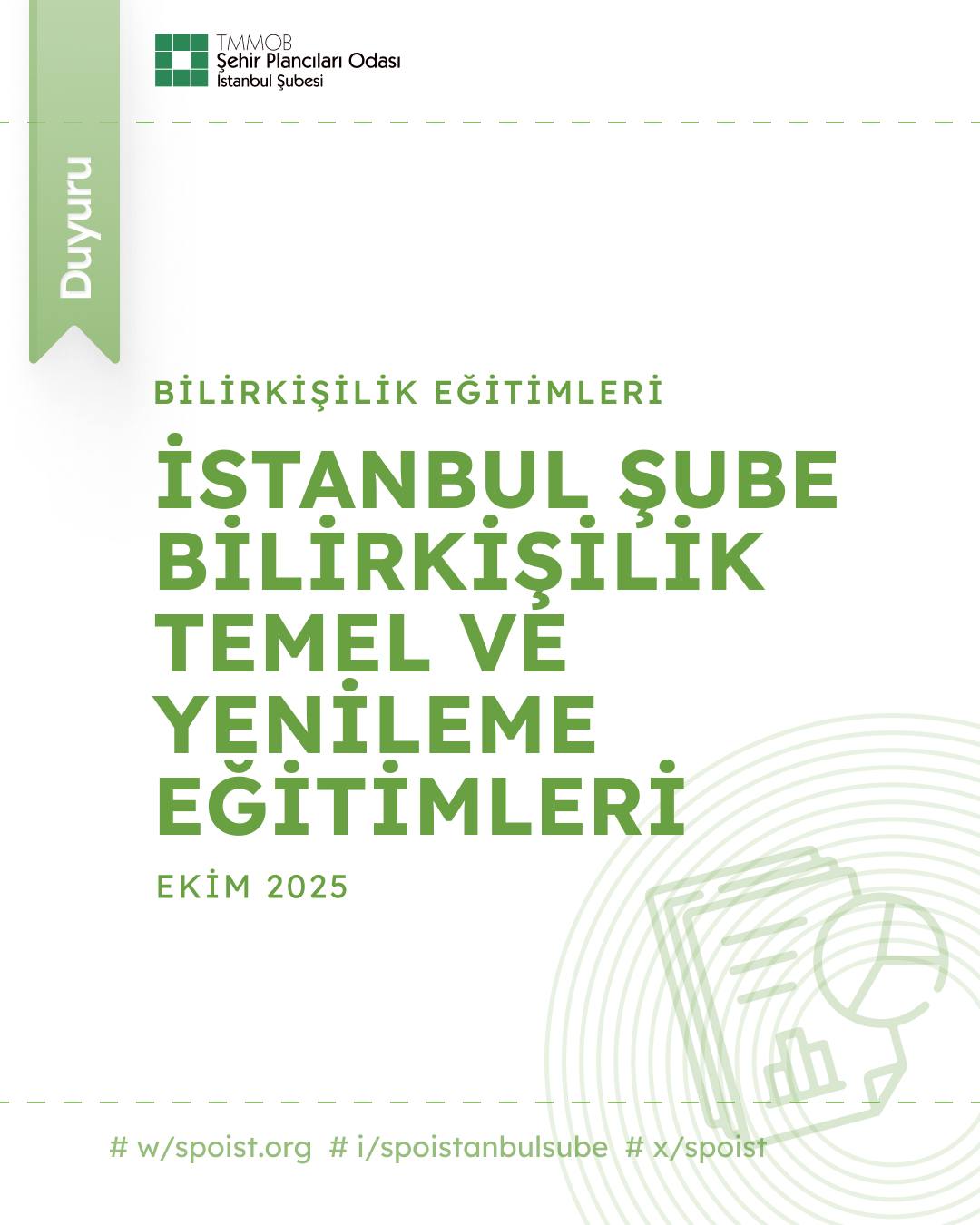 EKİM 2025 İSTANBUL ŞUBE BİLİRKİŞİLİK TEMEL VE YENİLEME EĞİTİMLERİ 
