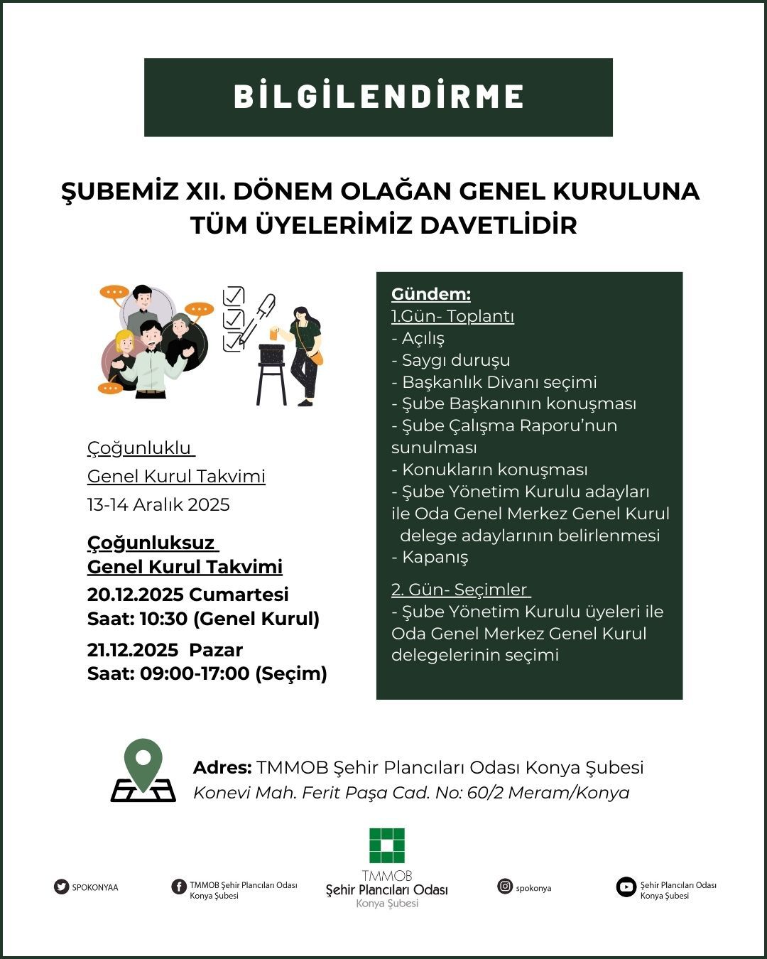 XII. OLAĞAN GENEL KURULU DUYURUSU