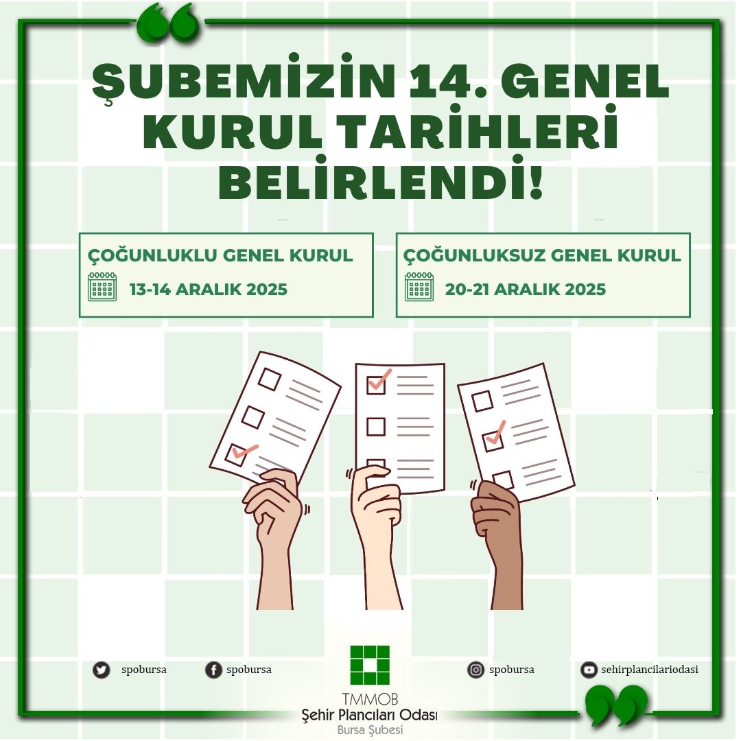 ŞUBEMİZİN 14. GENEL KURUL TARİHLERİ BELİRLENDİ