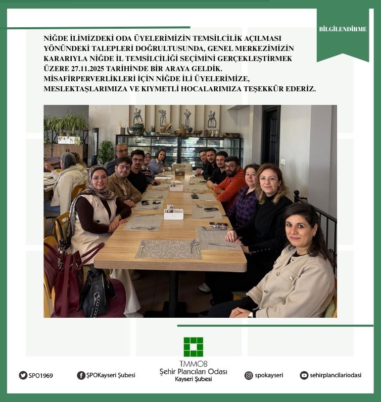 NİĞDE TEMSİLCİLİĞİ