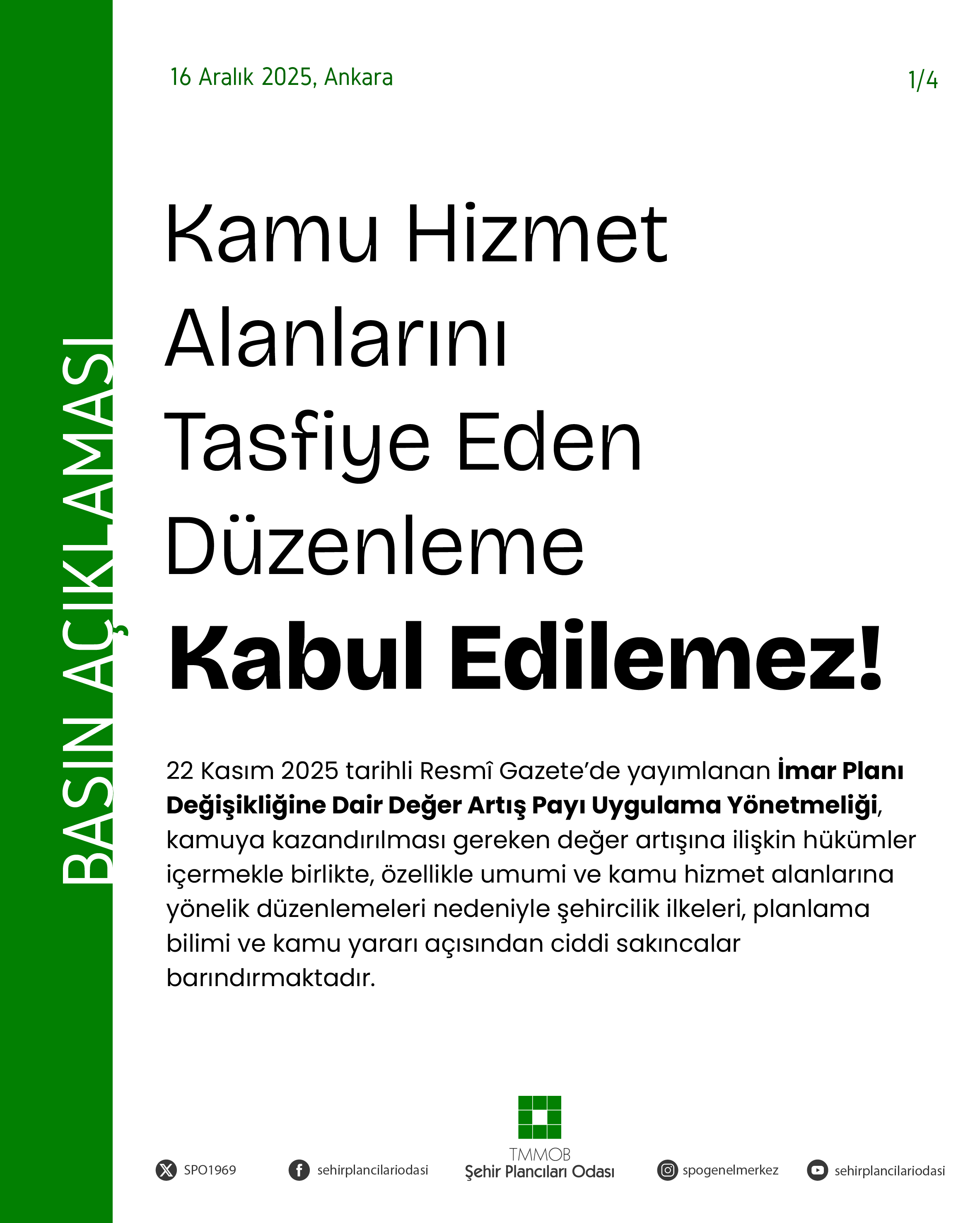 KAMU HİZMET ALANLARINI TASFİYE EDEN DÜZENLEME KABUL EDİLEMEZ