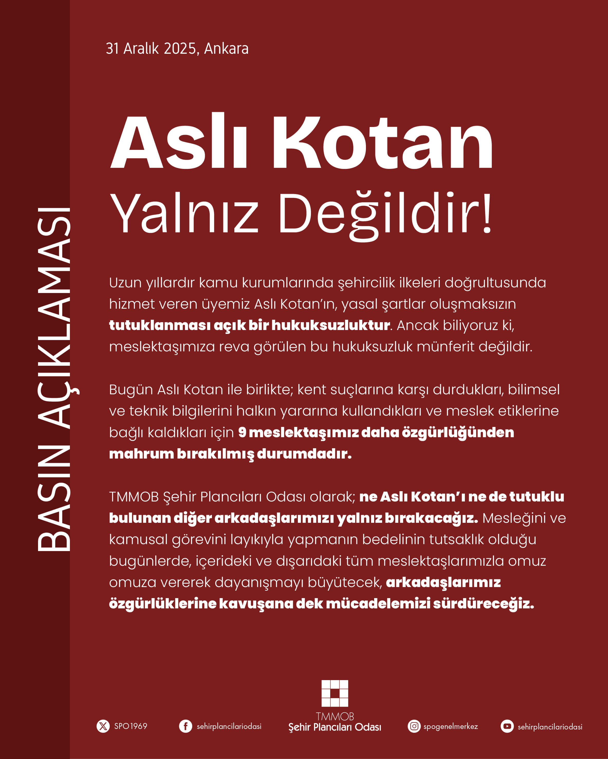 ASLI KOTAN YALNIZ DEĞİLDİR!