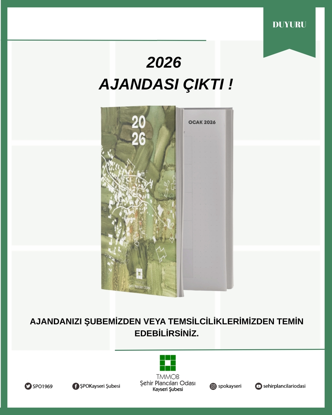 2026 AJANDASI ÇIKTI!