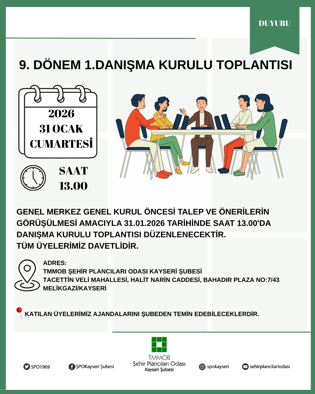 9.DÖNEM 1.DANIŞMA KURULU TOPLANTISI