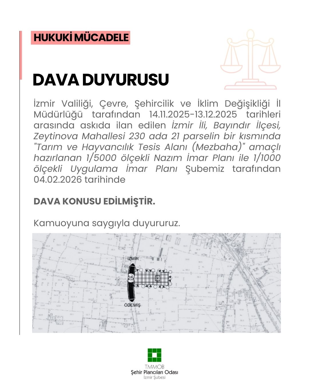 DAVA DUYURUSU