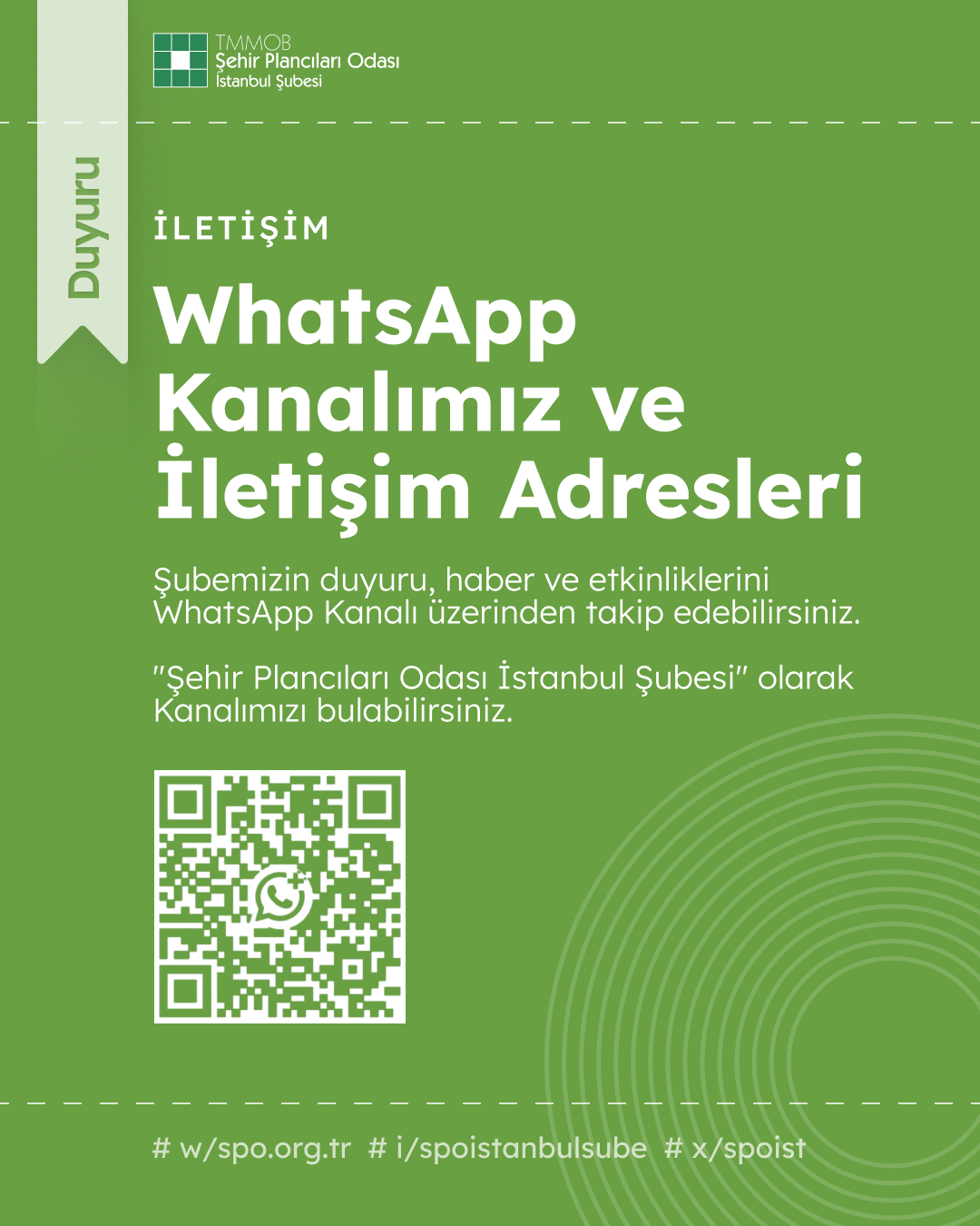 WHATSAPP KANALIMIZ VE İLETİŞİM ADRESLERİ